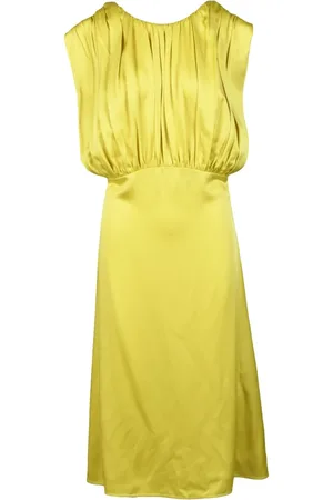 Jil Sander Dames, Jurken, Groen, Maat: XL Satijn