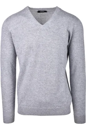 ALPHA STUDIO Heren, Truien, Grijs, Maat: 3XL Wol