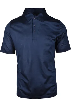 BALLANTYNE Heren, Tops, Blauw, Maat: M Katoen