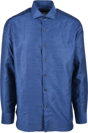 SONRISA Heren, Overhemden, Blauw, Maat: 4XL Katoen