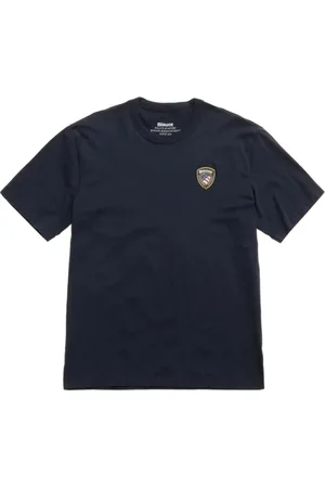 Blauer Heren, Tops, Blauw, Maat: S Katoen
