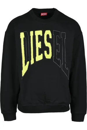 Diesel Heren, Sweatshirts & Hoodies, Zwart, Maat: XL Katoen