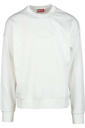 Diesel Heren, Sweatshirts & Hoodies, Wit, Maat: M Katoen