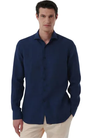 Xacus Heren, Overhemden, Blauw, Maat: XL
