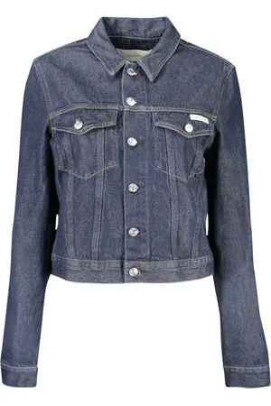 Calvin Klein Dames, Jassen, Blauw, Maat: XS Denim