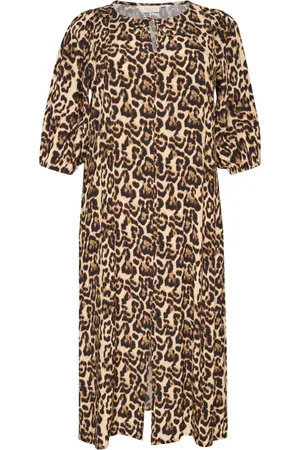 Kaffe Dames, Jurken, Bruin, Maat: 6XL