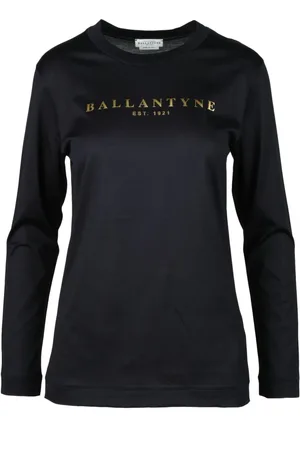 BALLANTYNE Dames, Truien, Blauw, Maat: S Katoen
