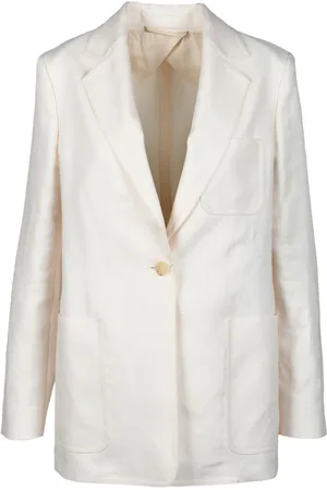 Max Mara Dames, Jassen, Geel, Maat: XS Linnen