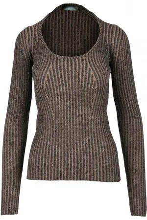 Proenza Schouler Dames, Truien, Bruin, Maat: S Katoen