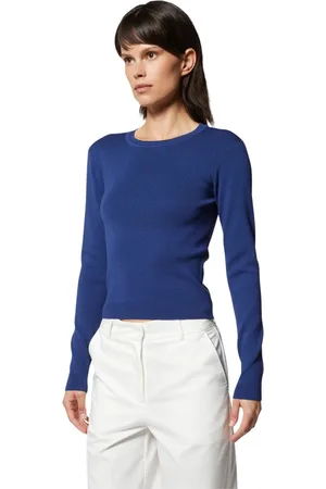 Silvian Heach Dames, Truien, Blauw, Maat: XS Nylon