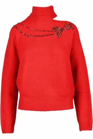 Liu Jo Dames, Truien, Rood, Maat: L Wol