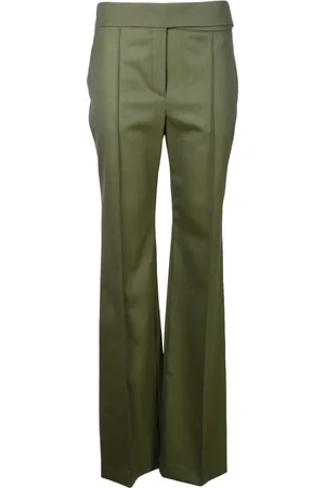 ALEXANDRE VAUTHIER Dames, Broeken, Groen, Maat: M Wol
