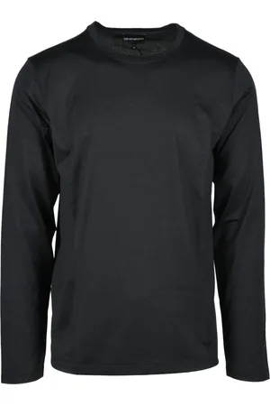 Emporio Armani Heren, Tops, Blauw, Maat: L Katoen