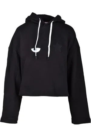 Chiara Ferragni Dames, Sweatshirts & Hoodies, Zwart, Maat: XS Katoen
