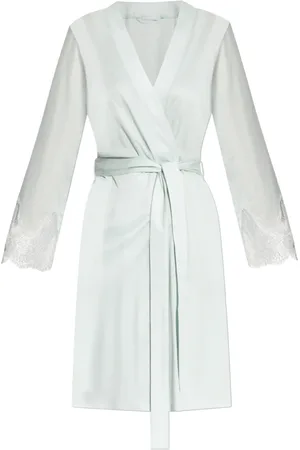 Hanro Dames, Nachtkleding & Lounge, Blauw, Maat: XL Modal