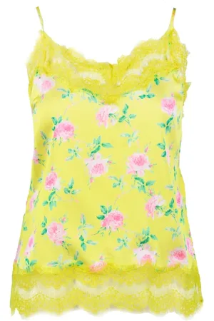 Msgm Dames, Tops, Geel, Maat: XS Poliester