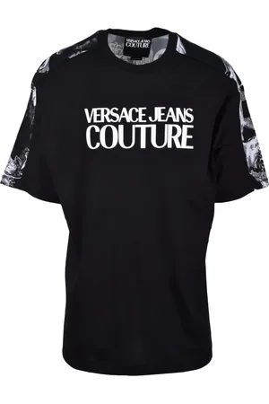VERSACE Heren, Tops, Zwart, Maat: 3XL Katoen