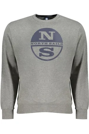 North Sails Heren, Sweatshirts & Hoodies, Grijs, Maat: 2XL Katoen