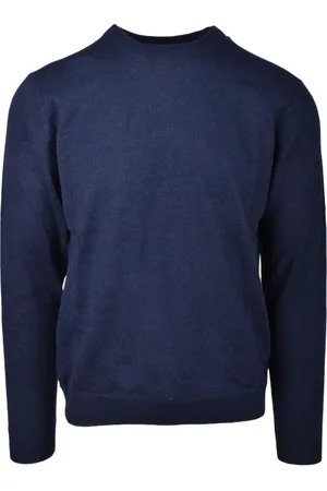 ALPHA STUDIO Heren, Truien, Blauw, Maat: L Kasjmier