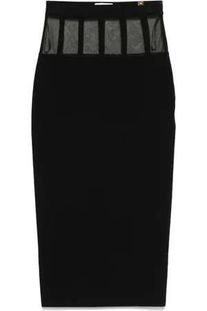 Elisabetta Franchi Dames, Rokken, Zwart, Maat: M Poliester