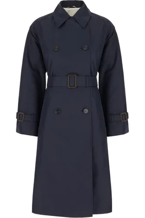 Max Mara Dames, Mantels, Blauw, Maat: XS Katoen
