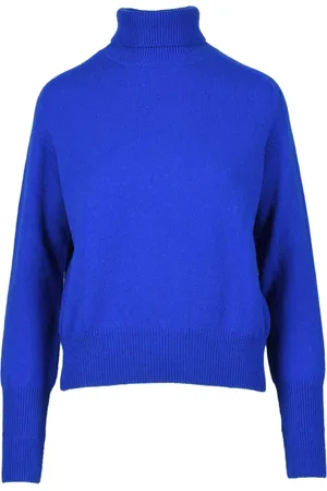 Victoria Beckham Dames, Truien, Blauw, Maat: M Wol