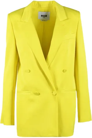 Msgm Dames, Jassen, Geel, Maat: XS Viscose