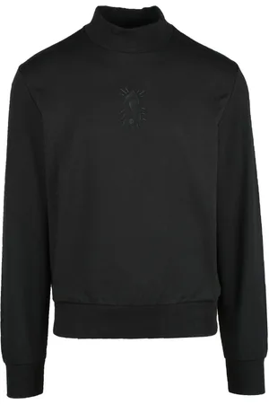 Bikkembergs Heren, Sweatshirts & Hoodies, Zwart, Maat: L Katoen