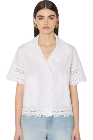 Berenice Dames, Blouses & Shirts, Wit, Maat: L Katoen