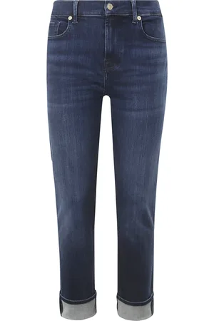 7 for all Mankind Dames, Jeans, Blauw, Maat: W26 Katoen