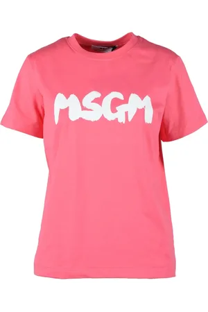 Msgm Dames, Tops, Roze, Maat: S Katoen