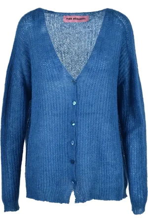 PINK MEMORIES Dames, Truien, Blauw, Maat: S Mohair