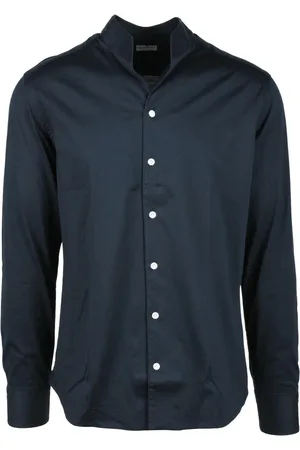 SONRISA Heren, Overhemden, Blauw, Maat: L Katoen