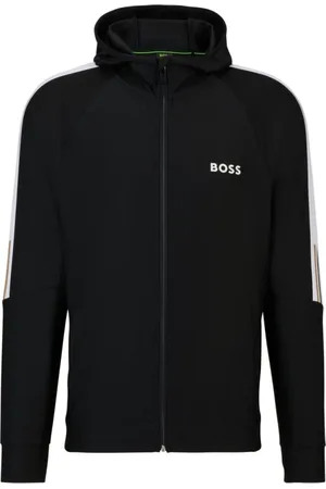 HUGO BOSS Heren, Sweatshirts & Hoodies, Zwart, Maat: 3XL Poliester