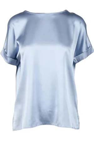 FARFETCH Dames, Blouses & Shirts, Blauw, Maat: M Zijde