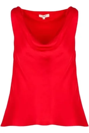 Suncoo Dames, Tops, Rood, Maat: M Satijn