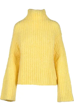 FORTE FORTE Dames, Truien, Geel, Maat: XS Wol
