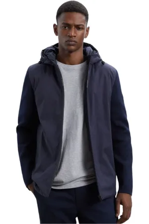 ECOALF Heren, Jassen, Blauw, Maat: S Poliester