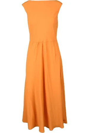 ERIKA CAVALLINI Dames, Jurken, Oranje, Maat: XS Zijde