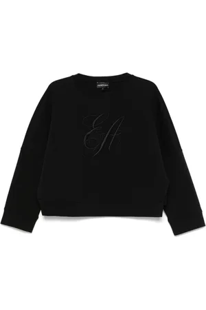 Emporio Armani Dames, Sweatshirts & Hoodies, Zwart, Maat: XL