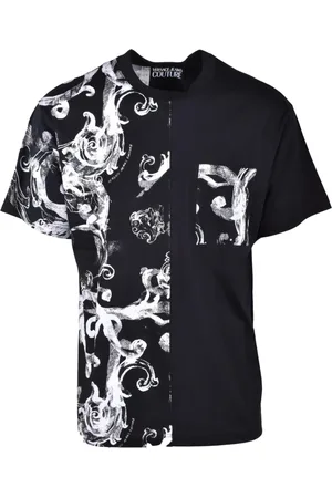 VERSACE Heren, Tops, Zwart, Maat: XS Katoen