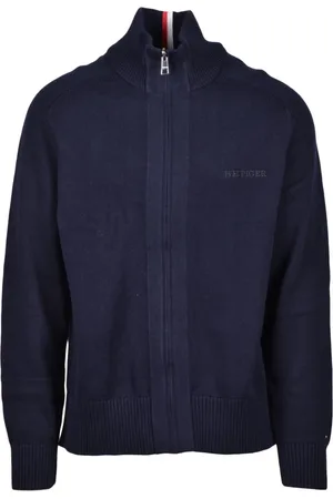 Tommy Hilfiger Heren, Truien, Blauw, Maat: 2XL Katoen