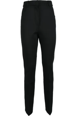 Sportmax Dames, Broeken, Zwart, Maat: S Wol