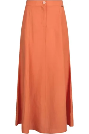 Liu Jo Dames, Rokken, Oranje, Maat: XS Linnen