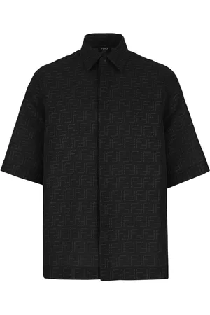 Fendi Heren, Overhemden, Zwart, Maat: XS