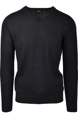 ALPHA STUDIO Heren, Truien, Zwart, Maat: XL Wol