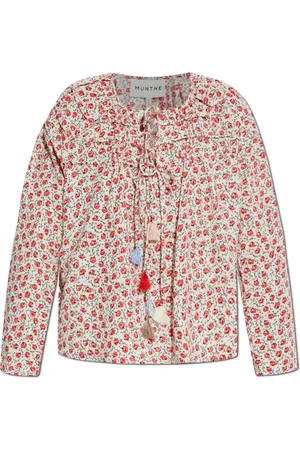 Munthe Dames, Blouses & Shirts, Rood, Maat: L Viscose