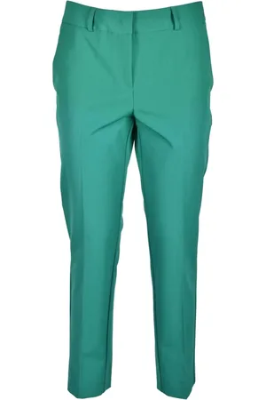 SIMONA CORSELLINI Dames, Broeken, Groen, Maat: XS Viscose