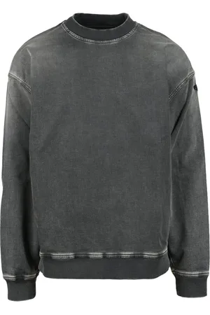 Diesel Heren, Sweatshirts & Hoodies, Grijs, Maat: L Katoen