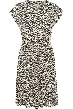 Kaffe Dames, Jurken, Zwart, Maat: 2XL Viscose